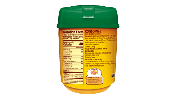 Osem Consommé All Natural back