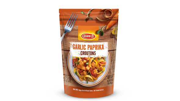 OSEM Garlic Paprika Croutons front