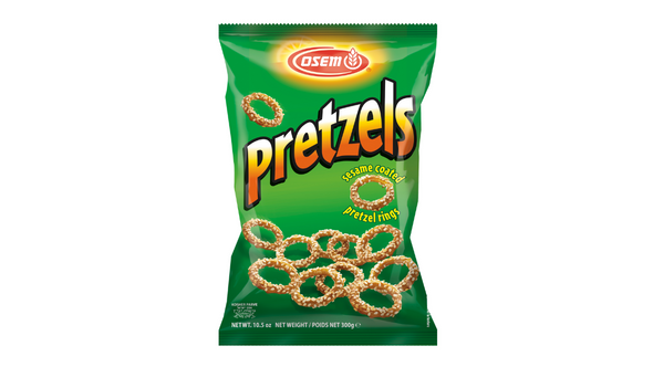 Osem Sesame Pretzel Rings front
