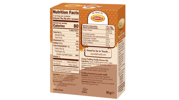 Vanilla Pudding Back